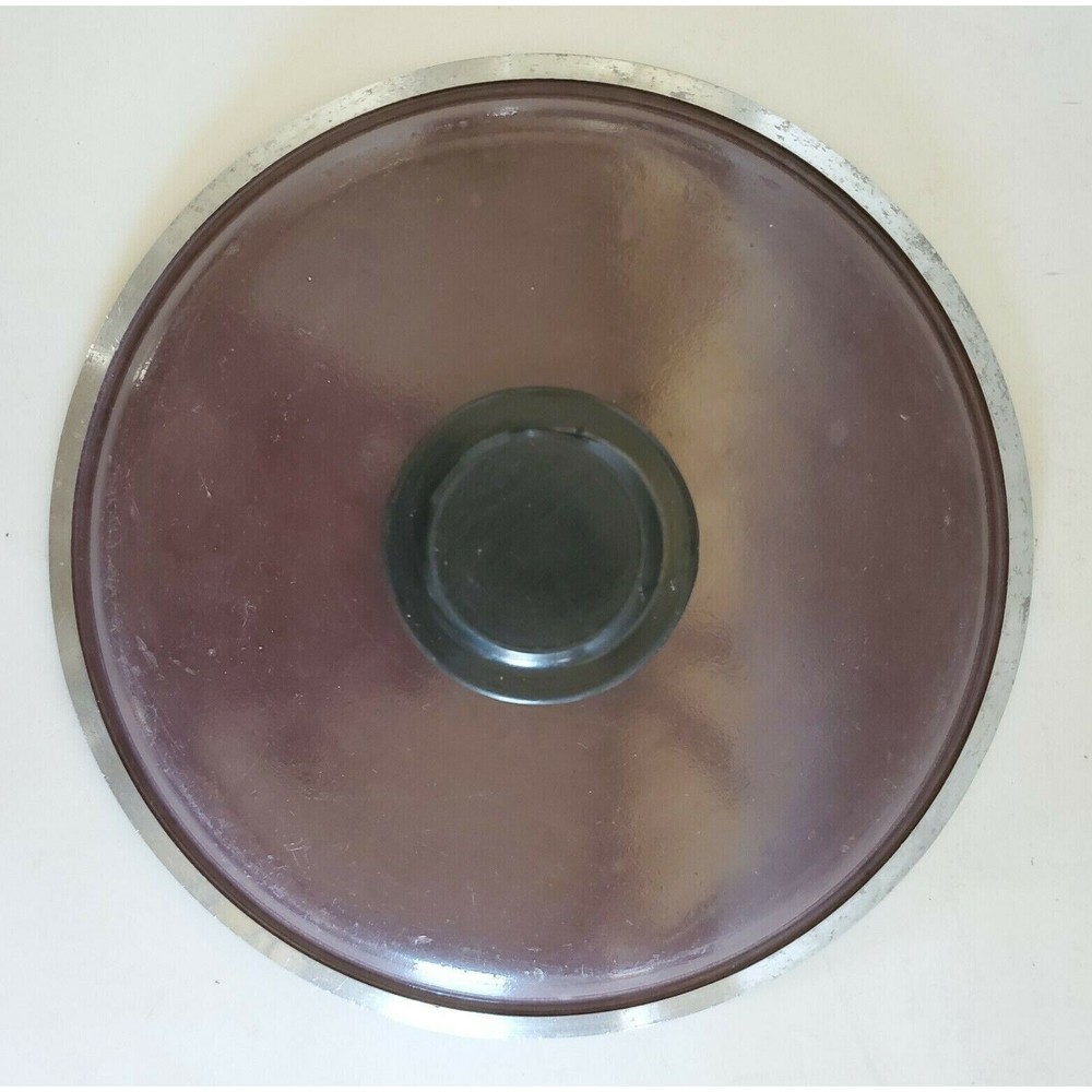 Vintage Club Aluminum Pan Lid. Brown Pot Cover--Fits a 6.75" Opening Unbranded